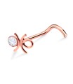 Stone Knot Curved Nose Stud NSKB-776